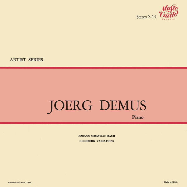 J.S. Bach: Goldberg Variations (1953) (Jörg Demus – The Bach Recordings on Westminster